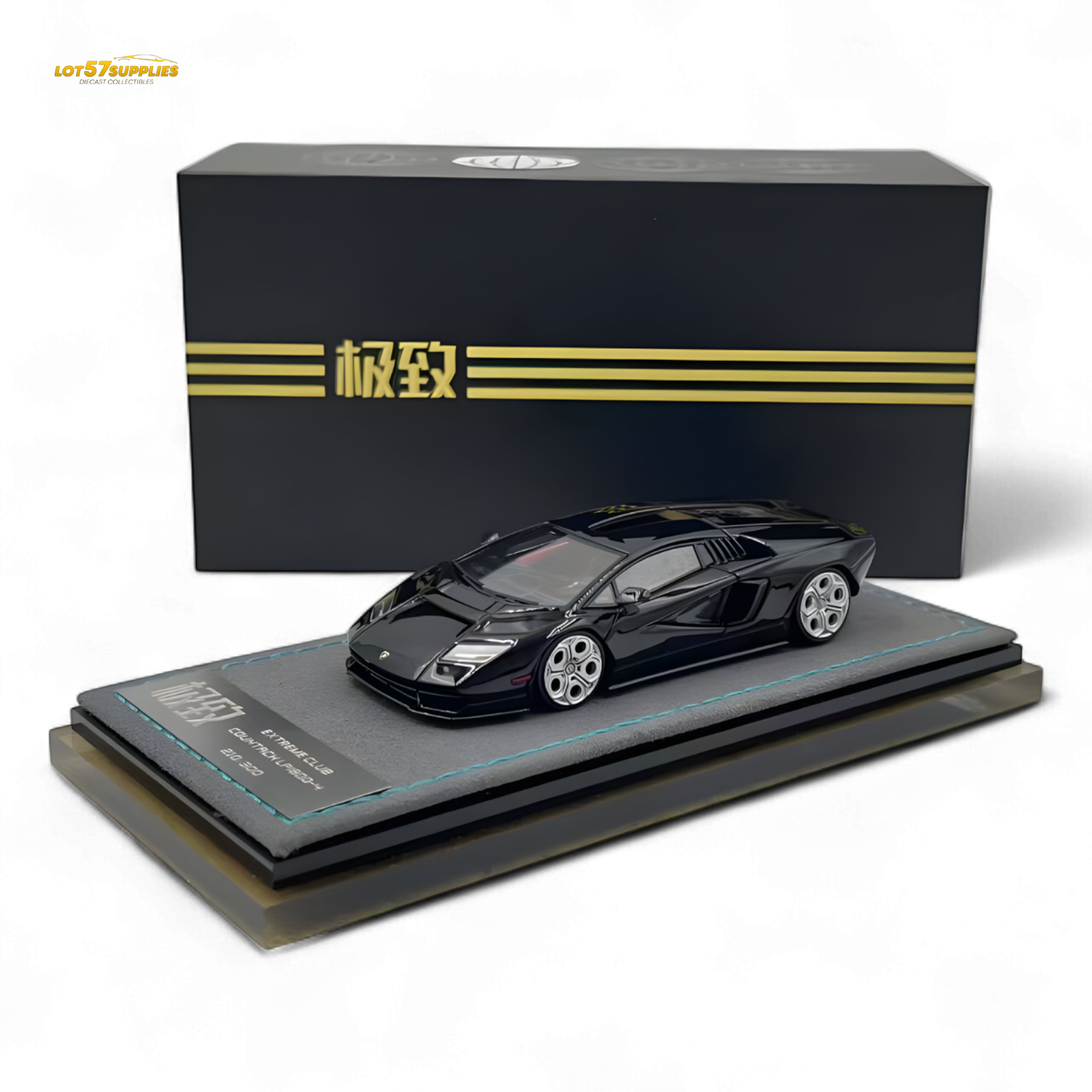 Extreme Club Lamborghini Countach LPI800-4 Nero Helene 1:64