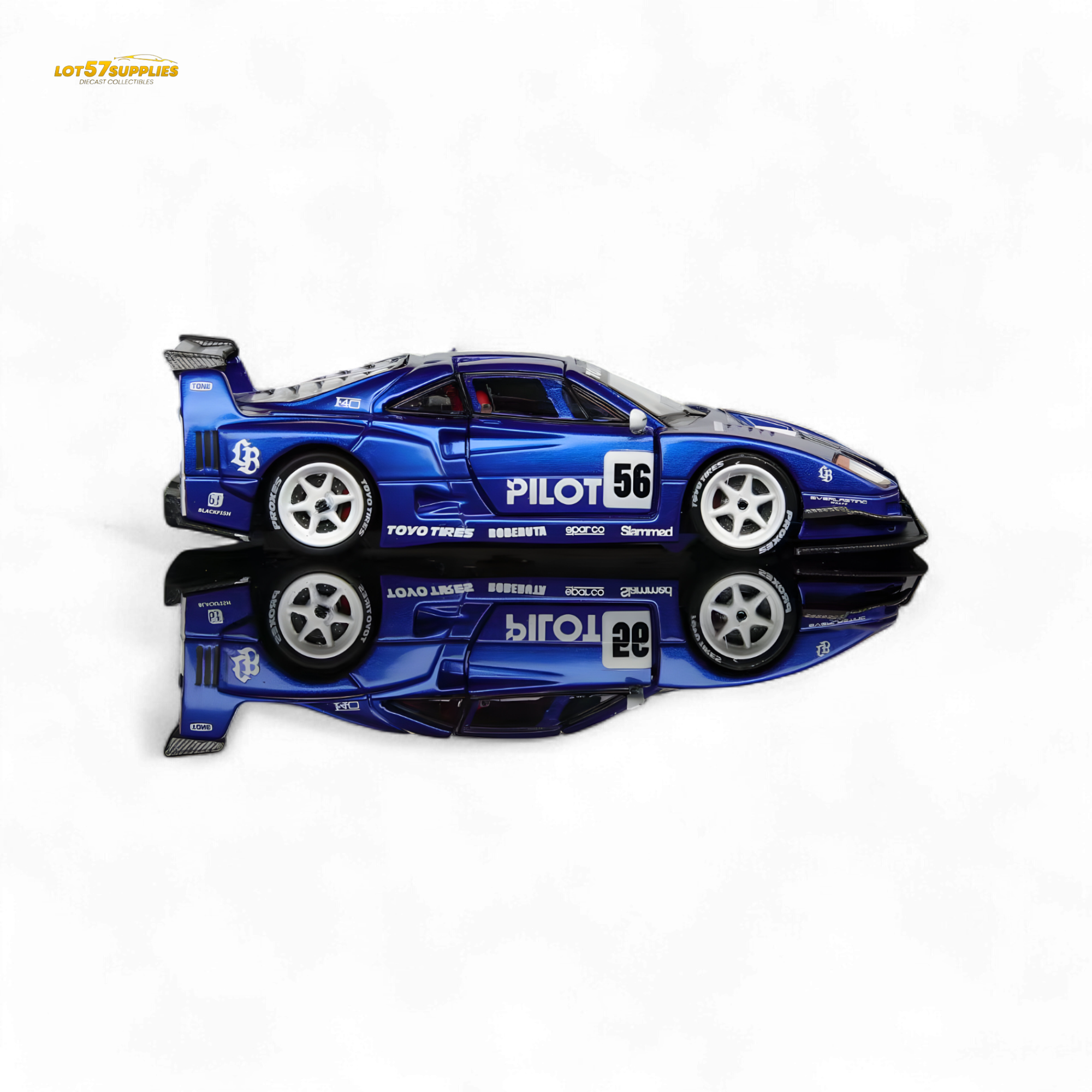 DEMON KING Auto Ferrari F40 LB-Works Wide-Body PILOT Livery 1:64