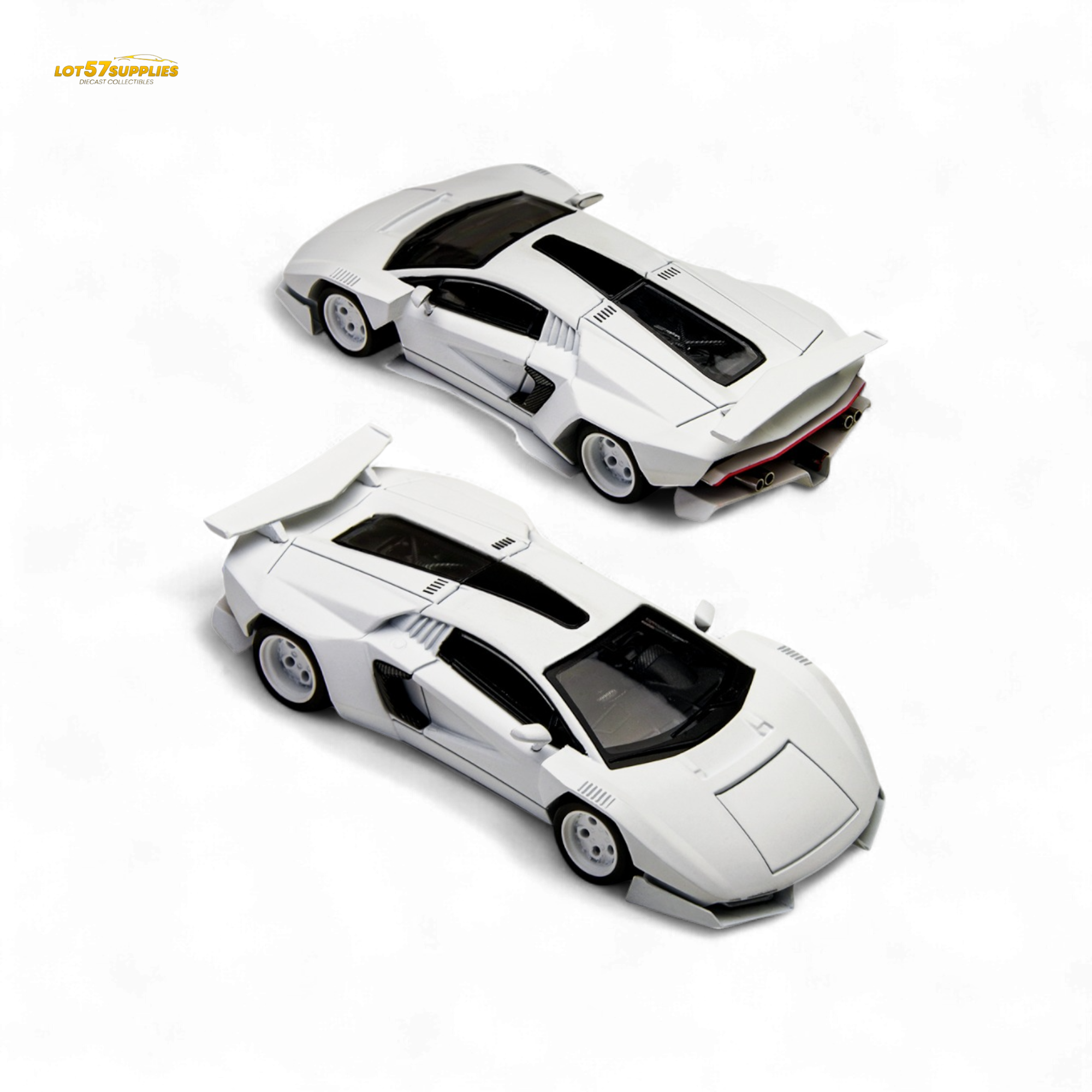 TimeMicro Countach V Ver. Mechanic White 1:64