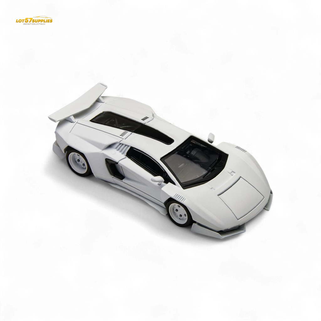 TimeMicro Countach V Ver. Mechanic White 1:64