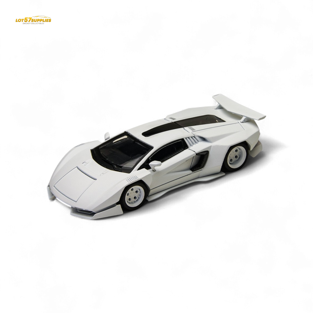 TimeMicro Countach V Ver. Mechanic White 1:64