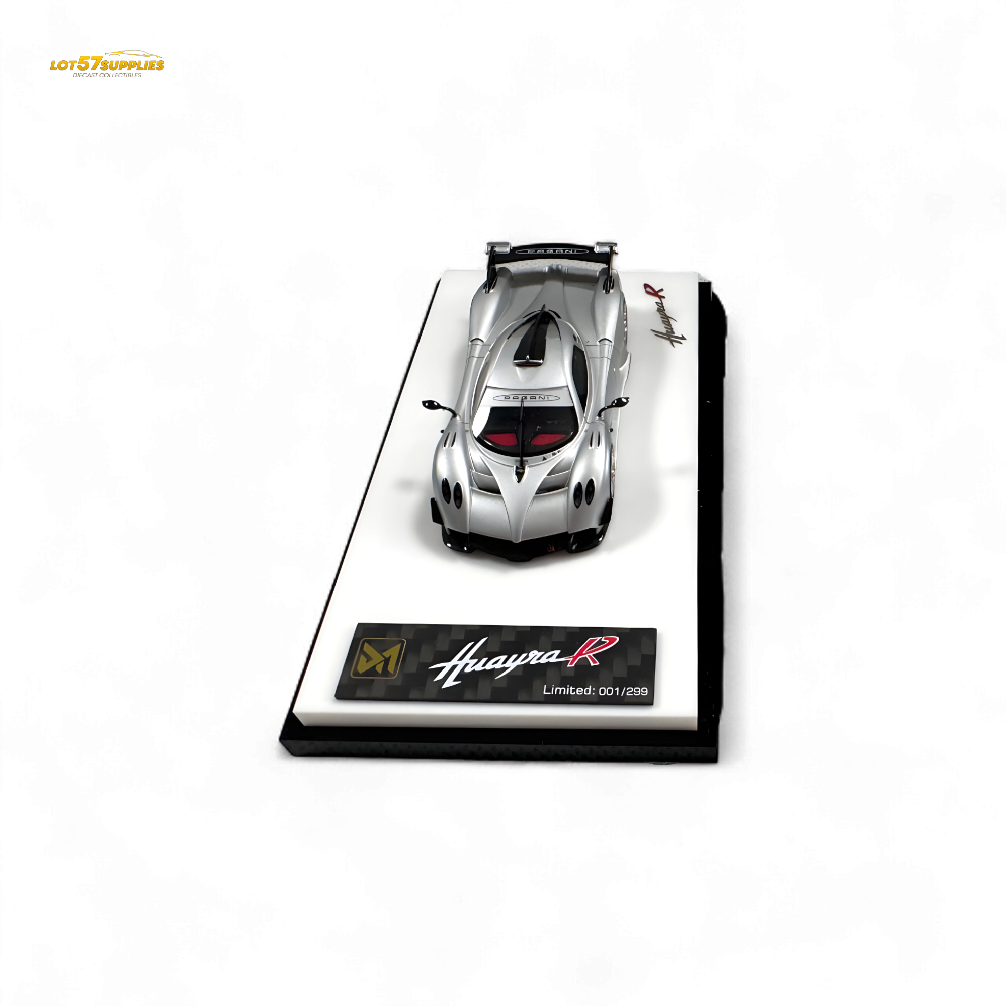 DMY Pagani Huayra R Matte Silver 1:64