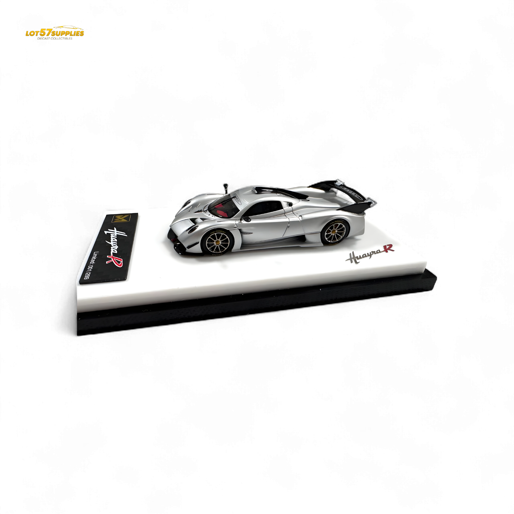 DMY Pagani Huayra R Matte Silver 1:64
