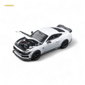 DCM Mustang Dark Horse - Crystal White - Black Wheels 1:64