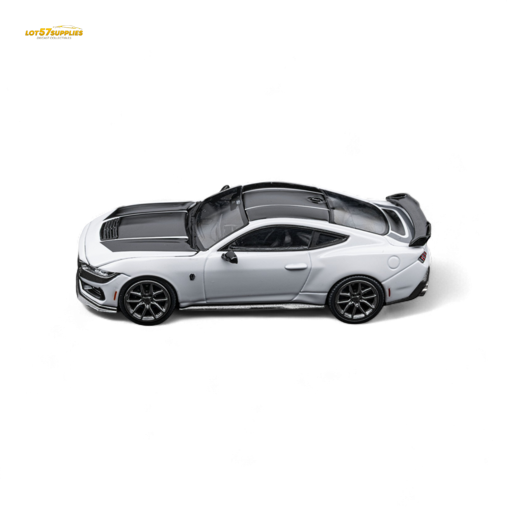 DCM Mustang Dark Horse Crystal White 1:64