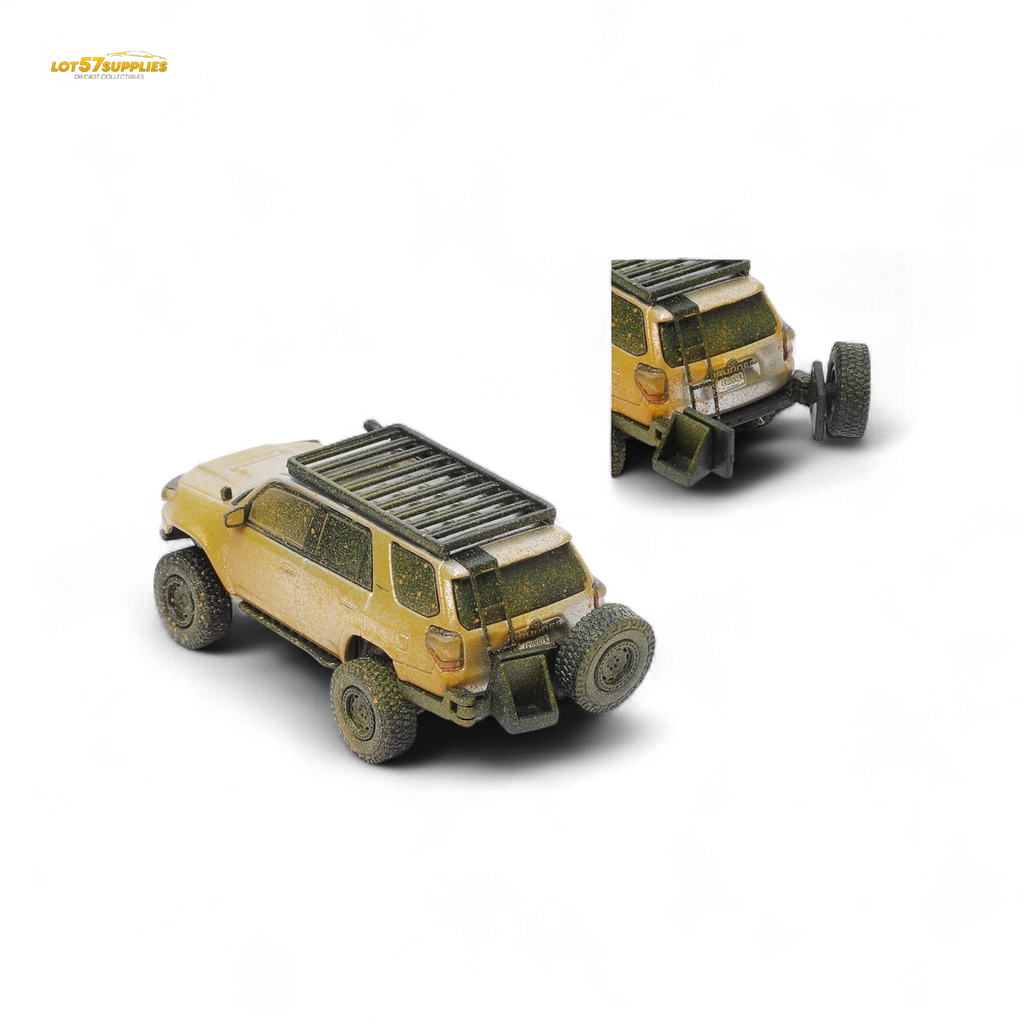 GCD Toyota 4 Runner Silver Muddy 1:64