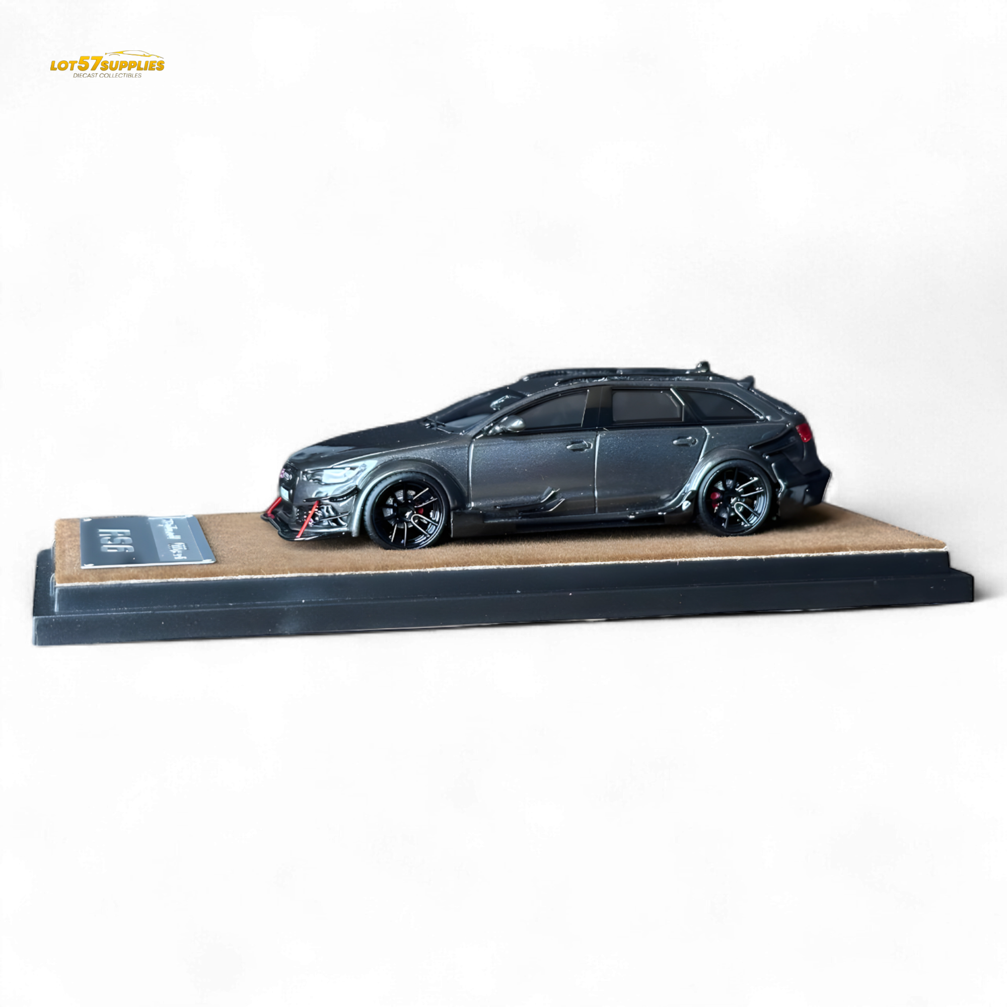 Qidian Model Audi RS6 Avant (C7) Gungrey 1:64