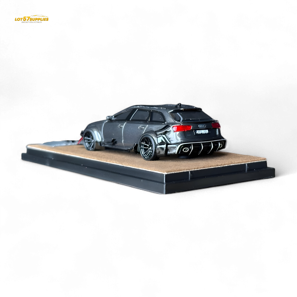 Qidian Model Audi RS6 Avant (C7) Gungrey 1:64