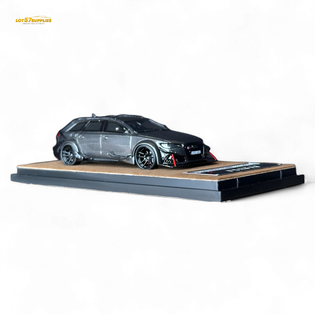 Qidian Model Audi RS6 Avant (C7) Gungrey 1:64