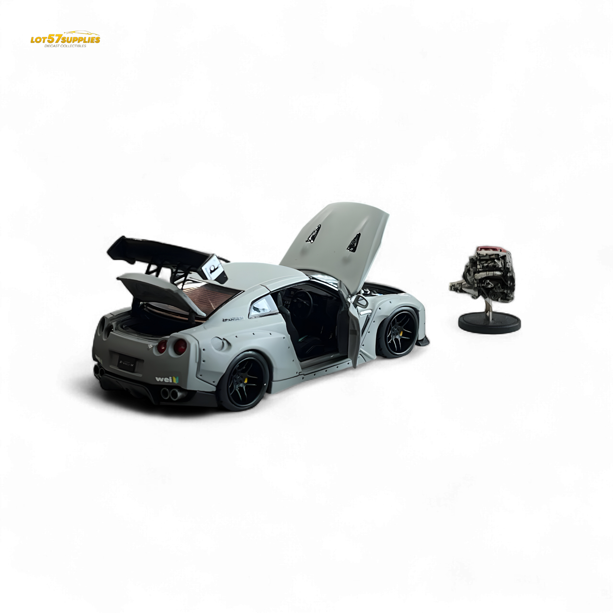 PGM Rocket Bunny R35 Combat Grey Luxury Version 1:64