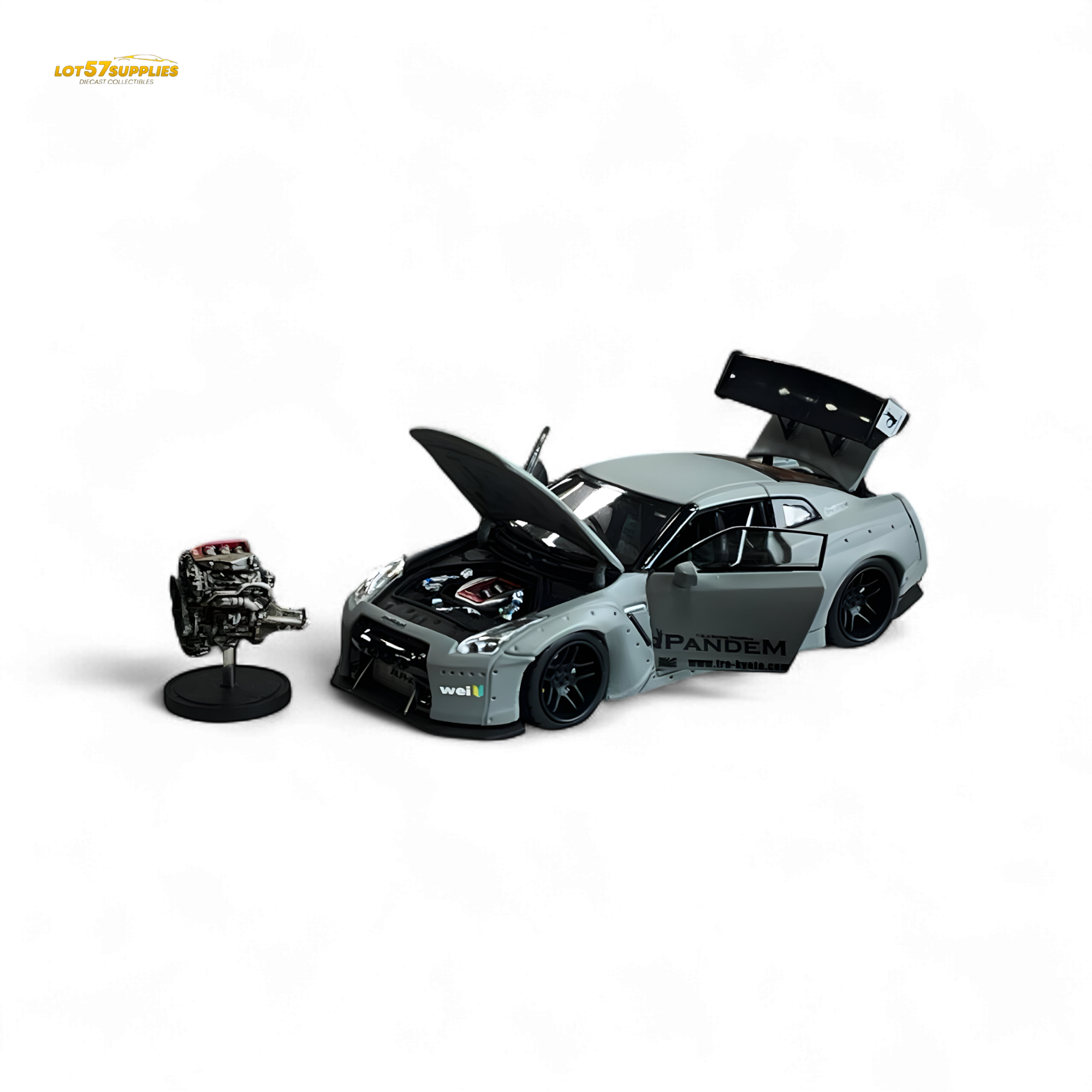 PGM Rocket Bunny R35 Combat Grey Luxury Version 1:64