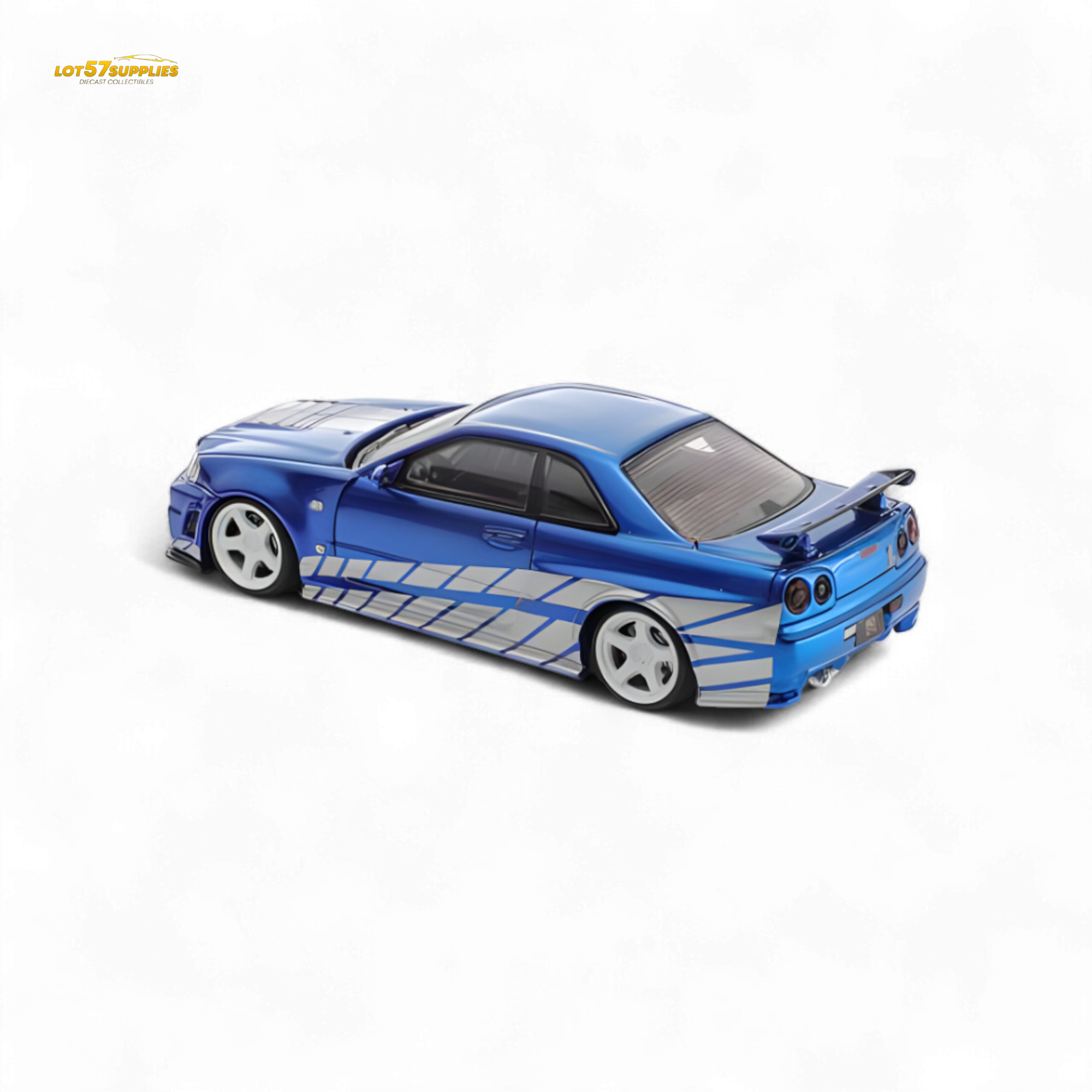 Fast Speed Skyline GT-R R34 Nismo Z-Tune Blue 1:64