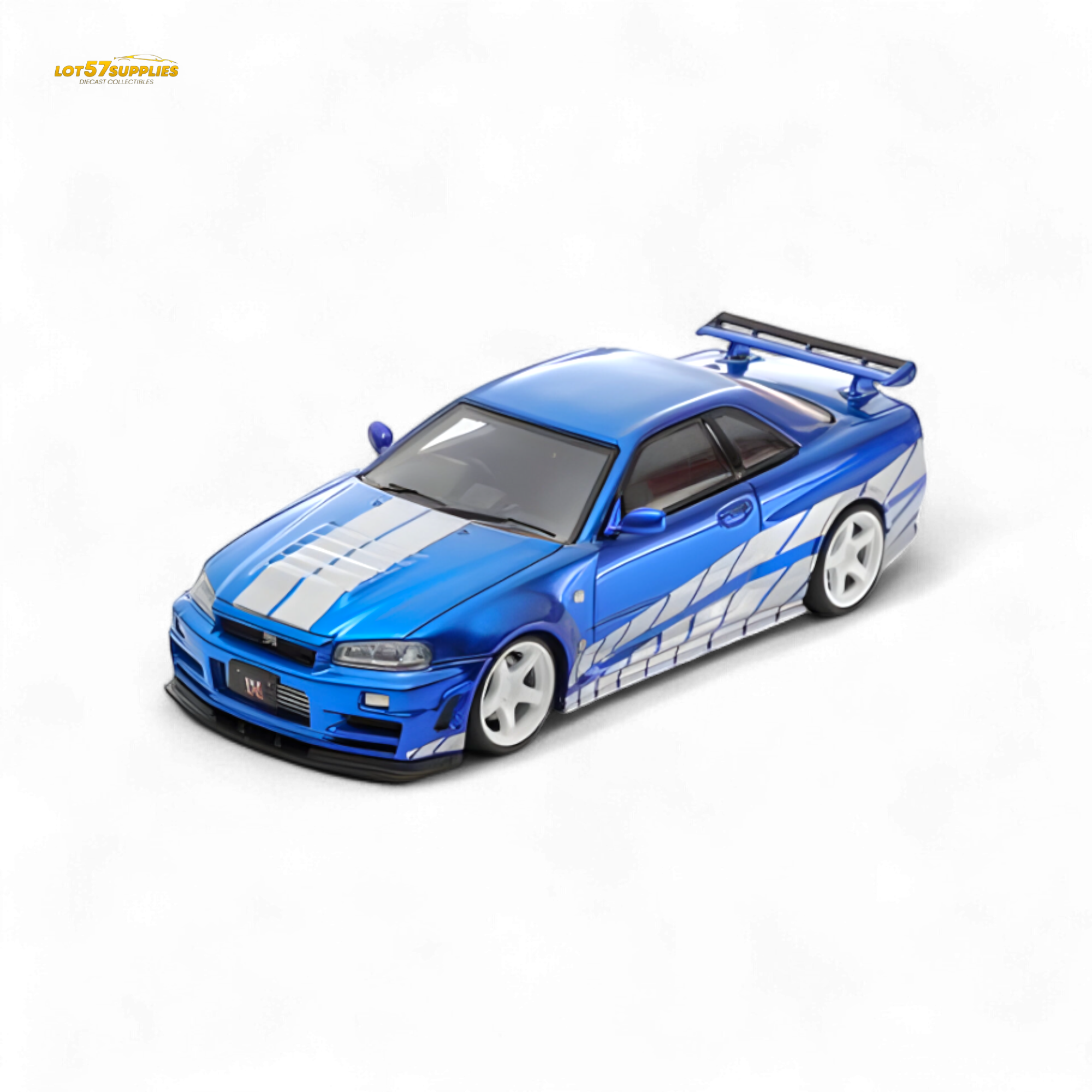 Fast Speed Skyline GT-R R34 Nismo Z-Tune Blue 1:64