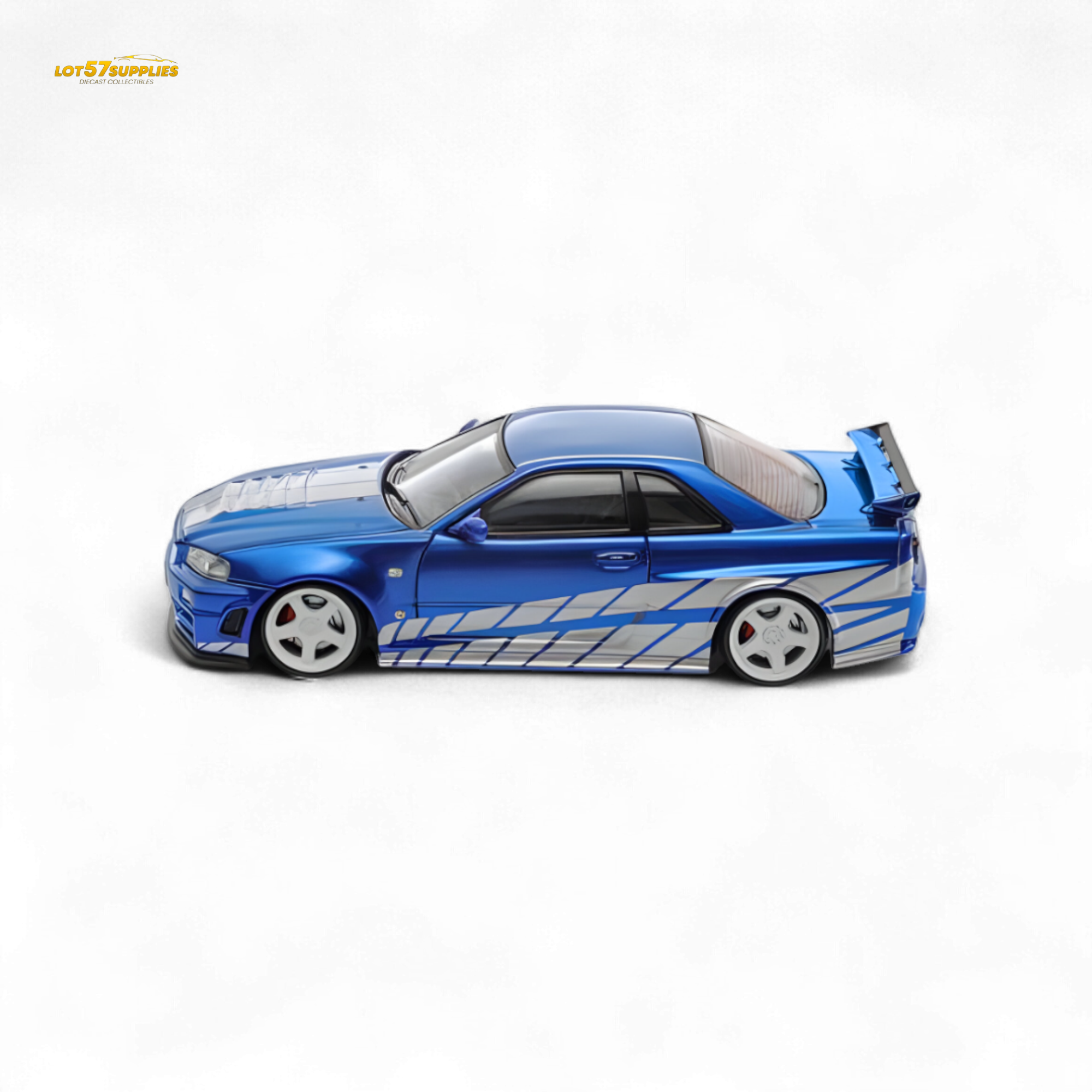 Fast Speed Skyline GT-R R34 Nismo Z-Tune Blue 1:64
