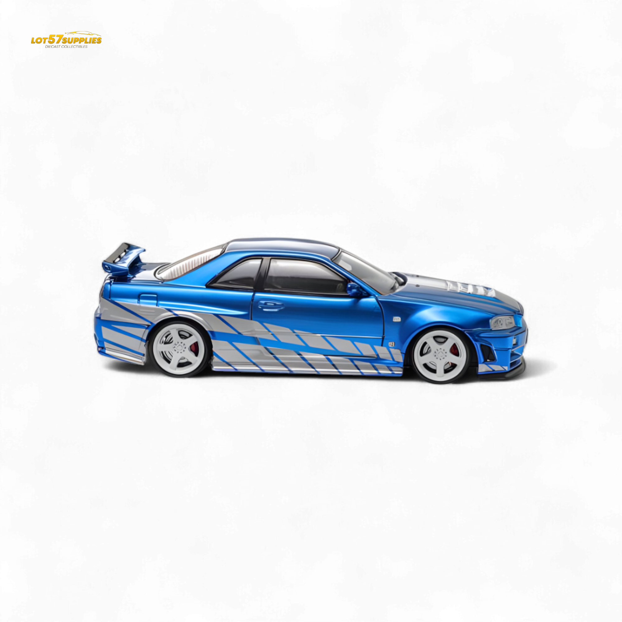 Fast Speed Skyline GT-R R34 Nismo Z-Tune Blue 1:64