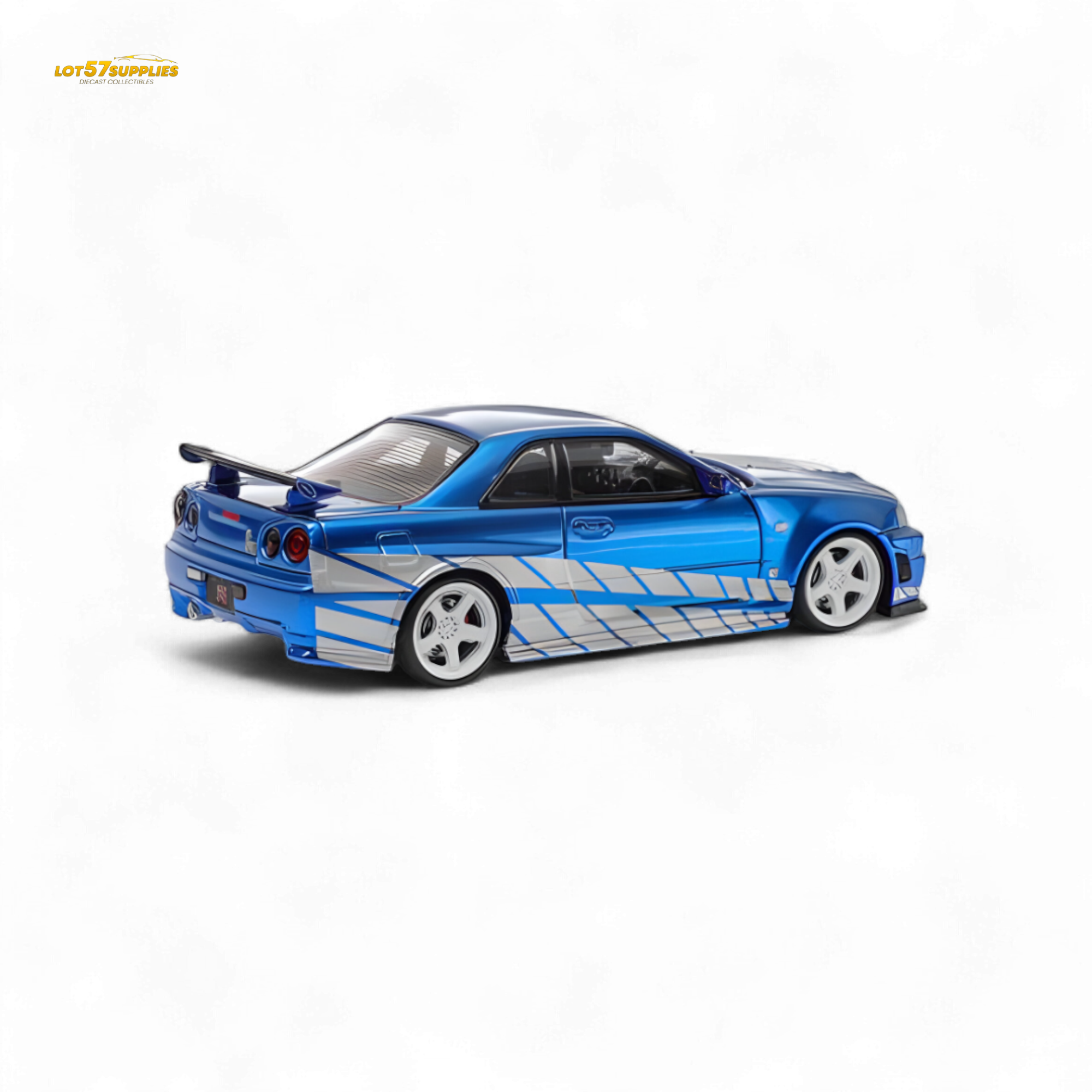 Fast Speed Skyline GT-R R34 Nismo Z-Tune Blue 1:64