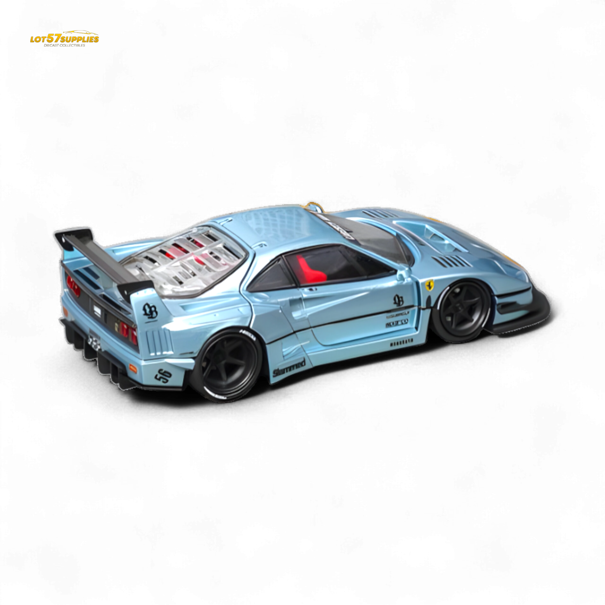 Star Model Ferrari F40 LB-Works WideBody Ice Blue 1:64