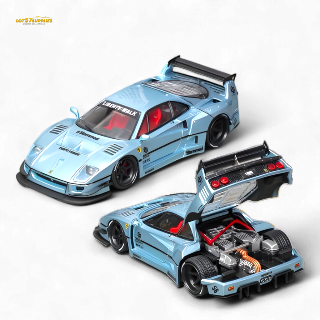 Star Model Ferrari F40 LB-Works WideBody Ice Blue 1:64