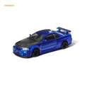 Fuji Skyline R34 GT-R Nismo Z-Tune Bayside Blue 1:64