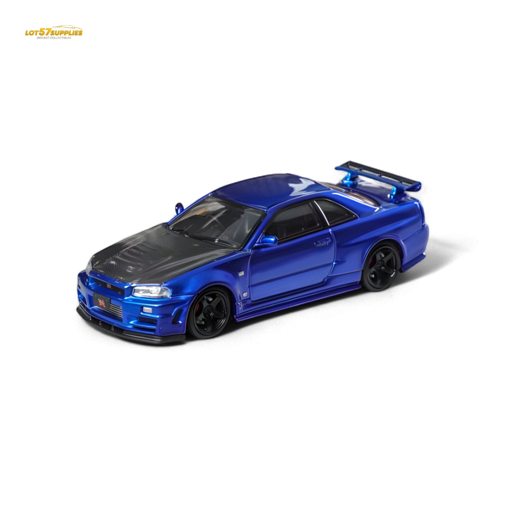 Fuji Skyline R34 GT-R Nismo Z-Tune Bayside Blue 1:64