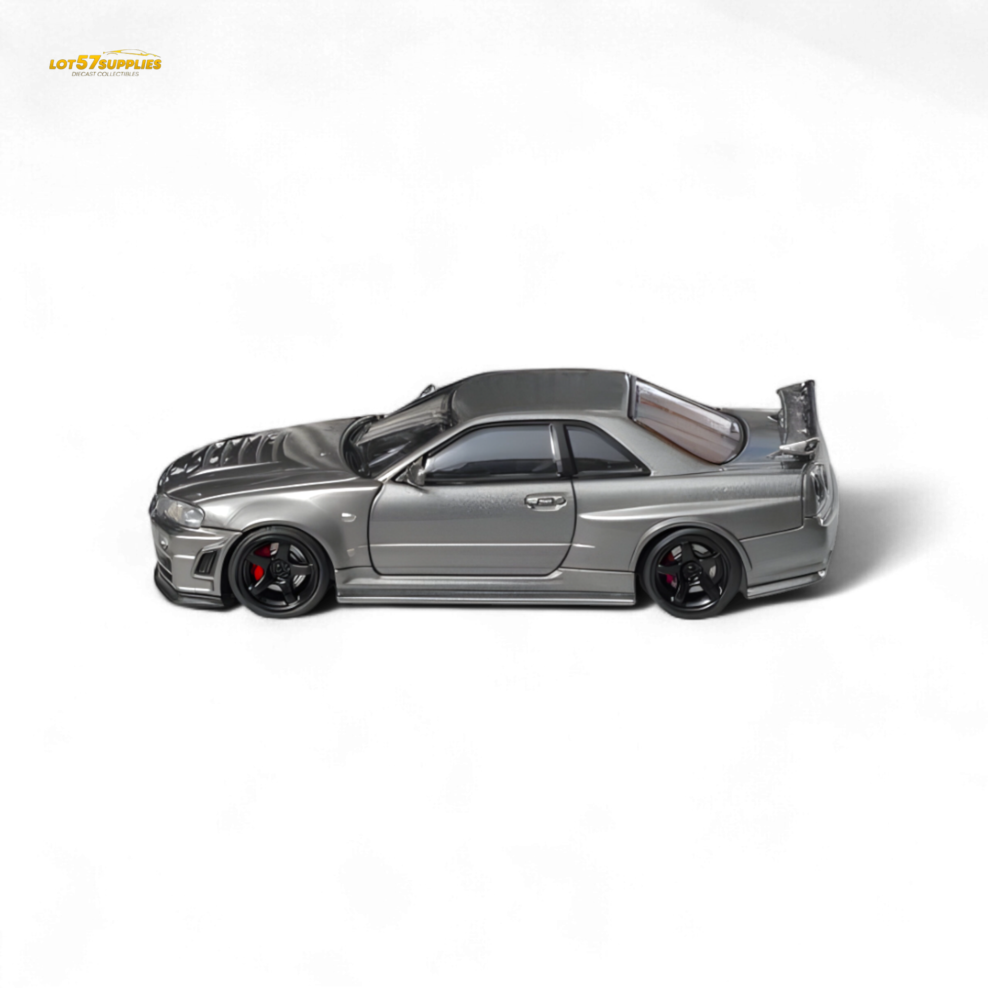 Fuji Skyline R34 GT-R Nismo Z-Tune Gun Grey 1:64