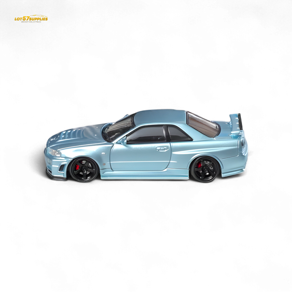 Fuji Skyline R34 GT-R Nismo Z-Tune Ice Blue 1:64