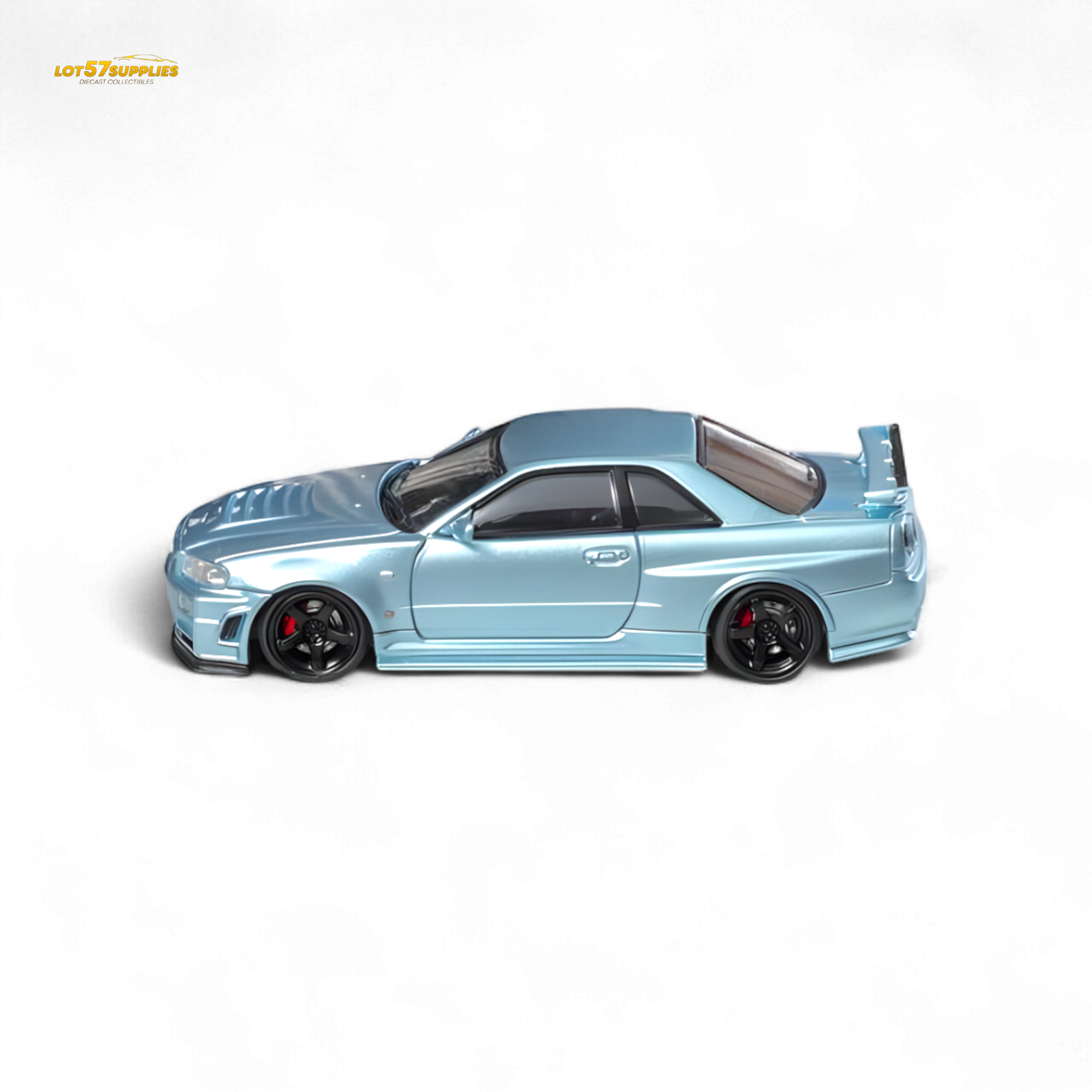 Fuji Skyline R34 GT-R Nismo Z-Tune Ice Blue 1:64