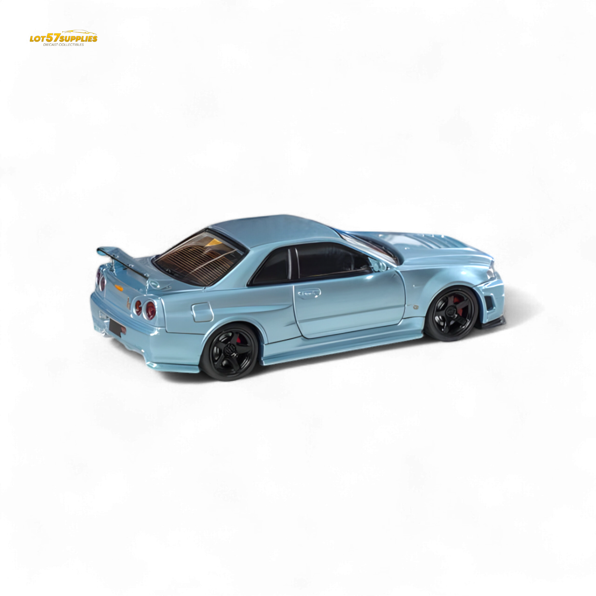 Fuji Skyline R34 GT-R Nismo Z-Tune Ice Blue 1:64