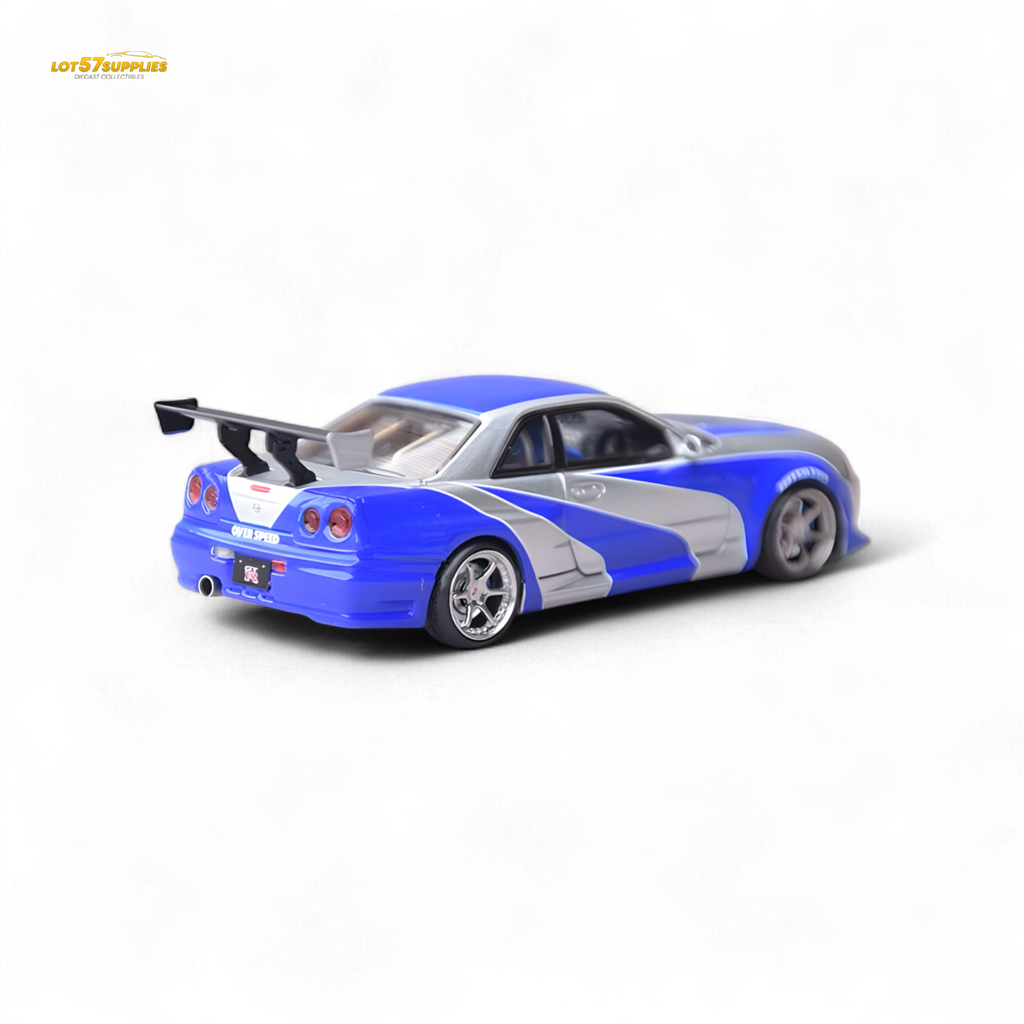Focal Horizon Skyline GT-R R34 NFS Silver Blue 1:64