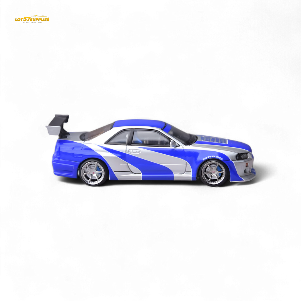 Focal Horizon Skyline GT-R R34 NFS Silver Blue 1:64