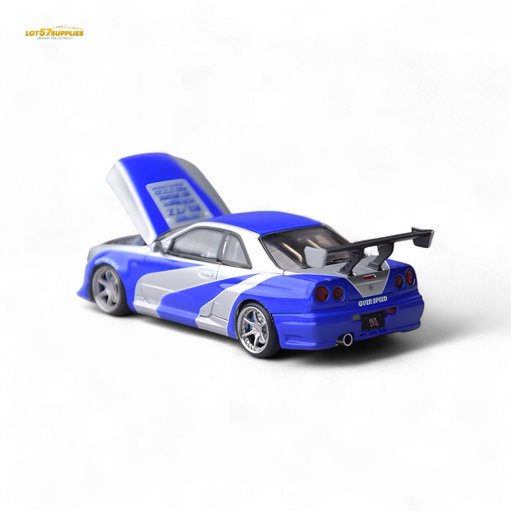 Focal Horizon Skyline GT-R R34 NFS Silver Blue 1:64