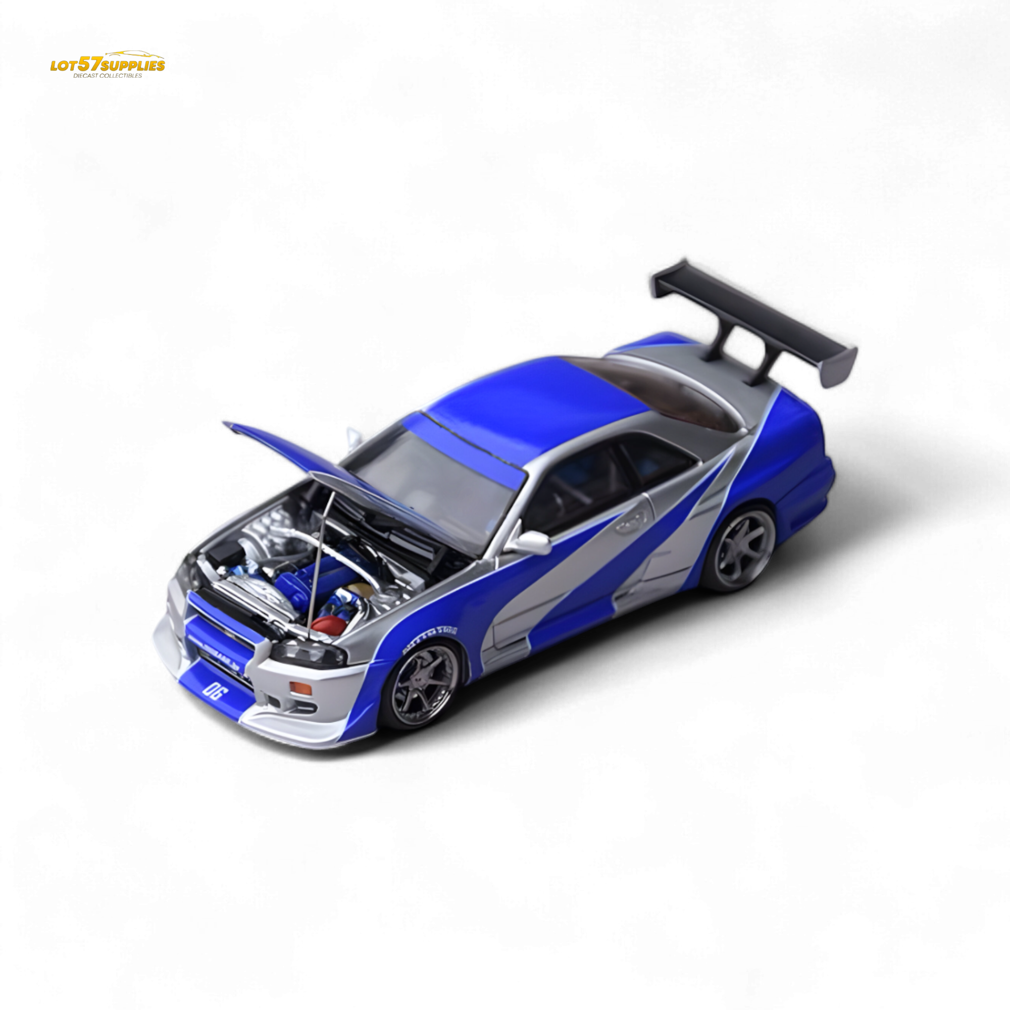 Focal Horizon Skyline GT-R R34 NFS Silver Blue 1:64