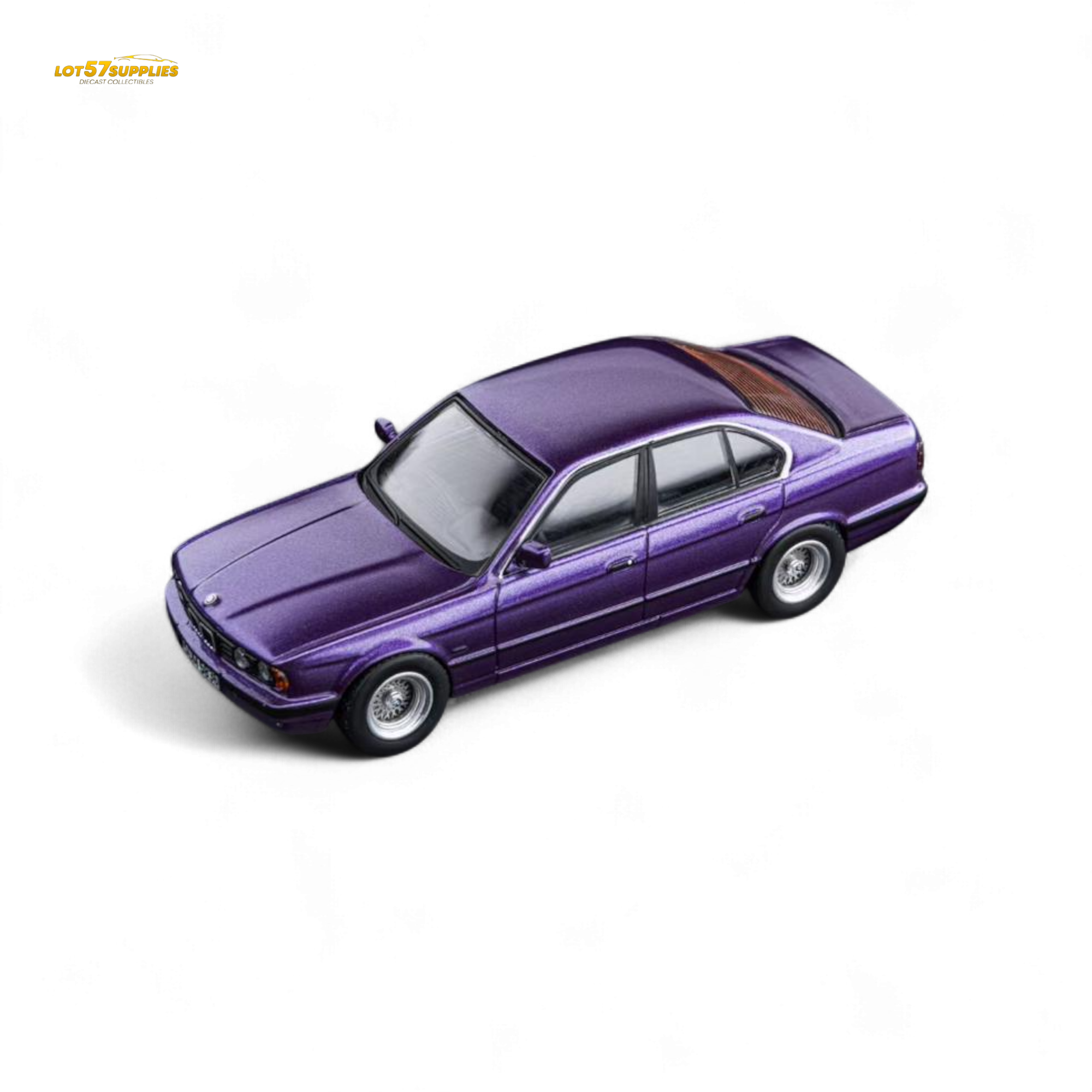DCM BMW E34 5-Series Sedan Daytona Roland Purple 1:64