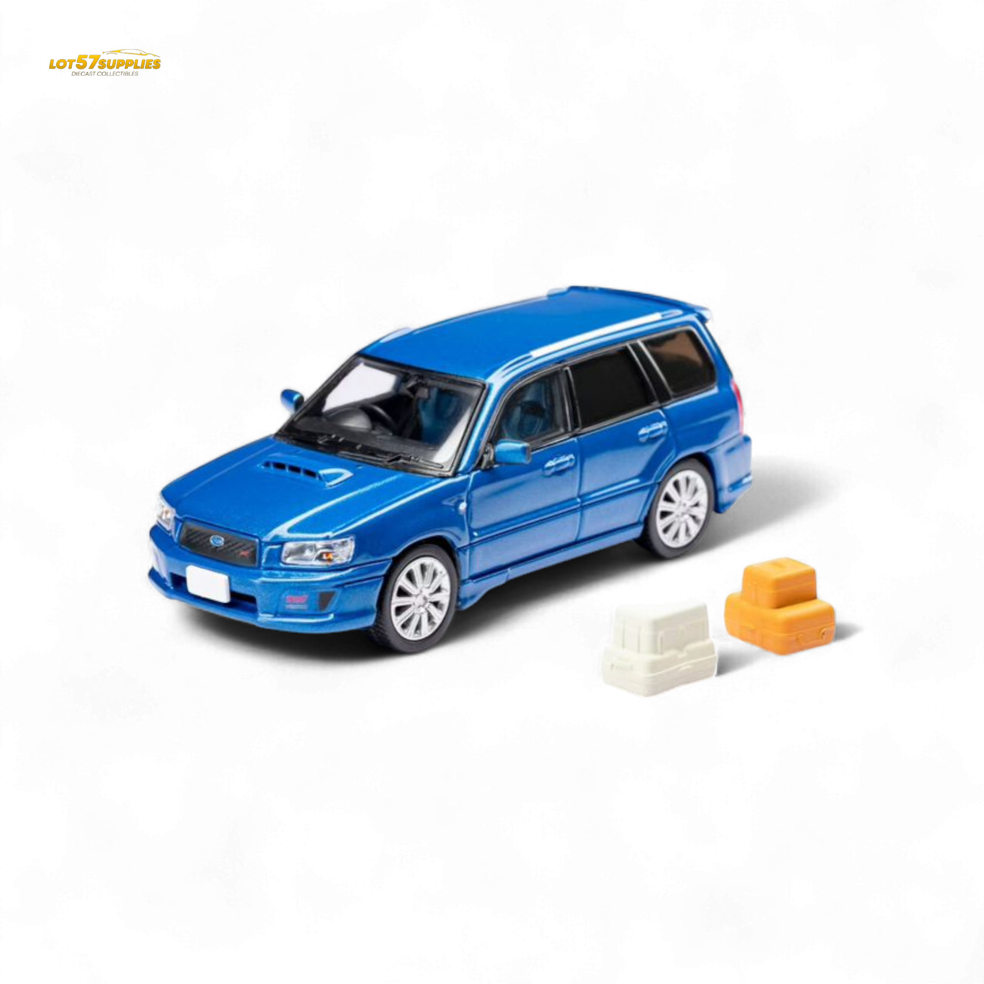 ModelModel Subaru Forester SG9 STI Rally Blue 1:64
