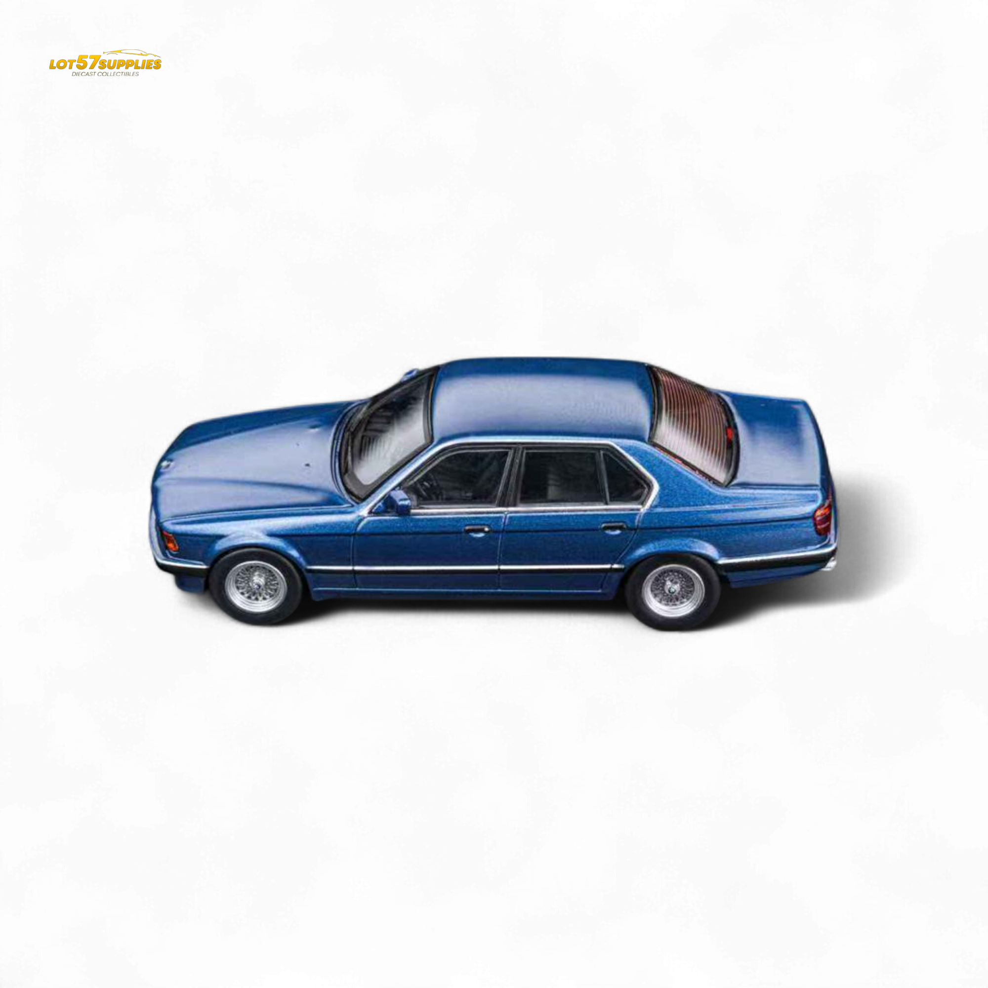 DCM BMW E32 7-Series Sedan Alpina Blue 1:64