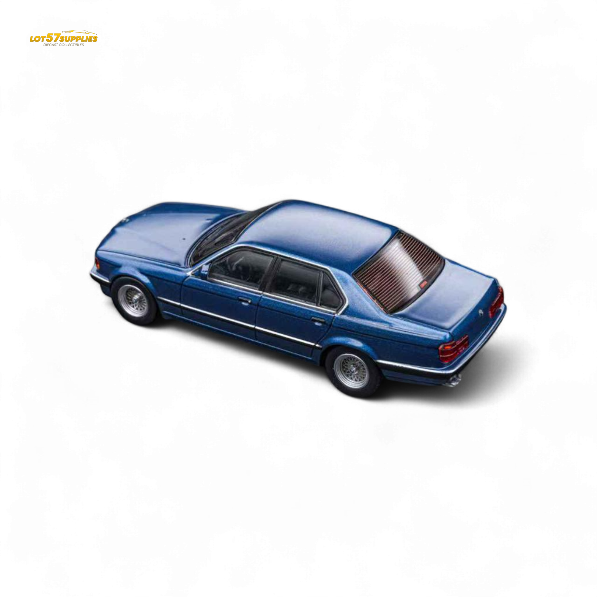 DCM BMW E32 7-Series Sedan Alpina Blue 1:64