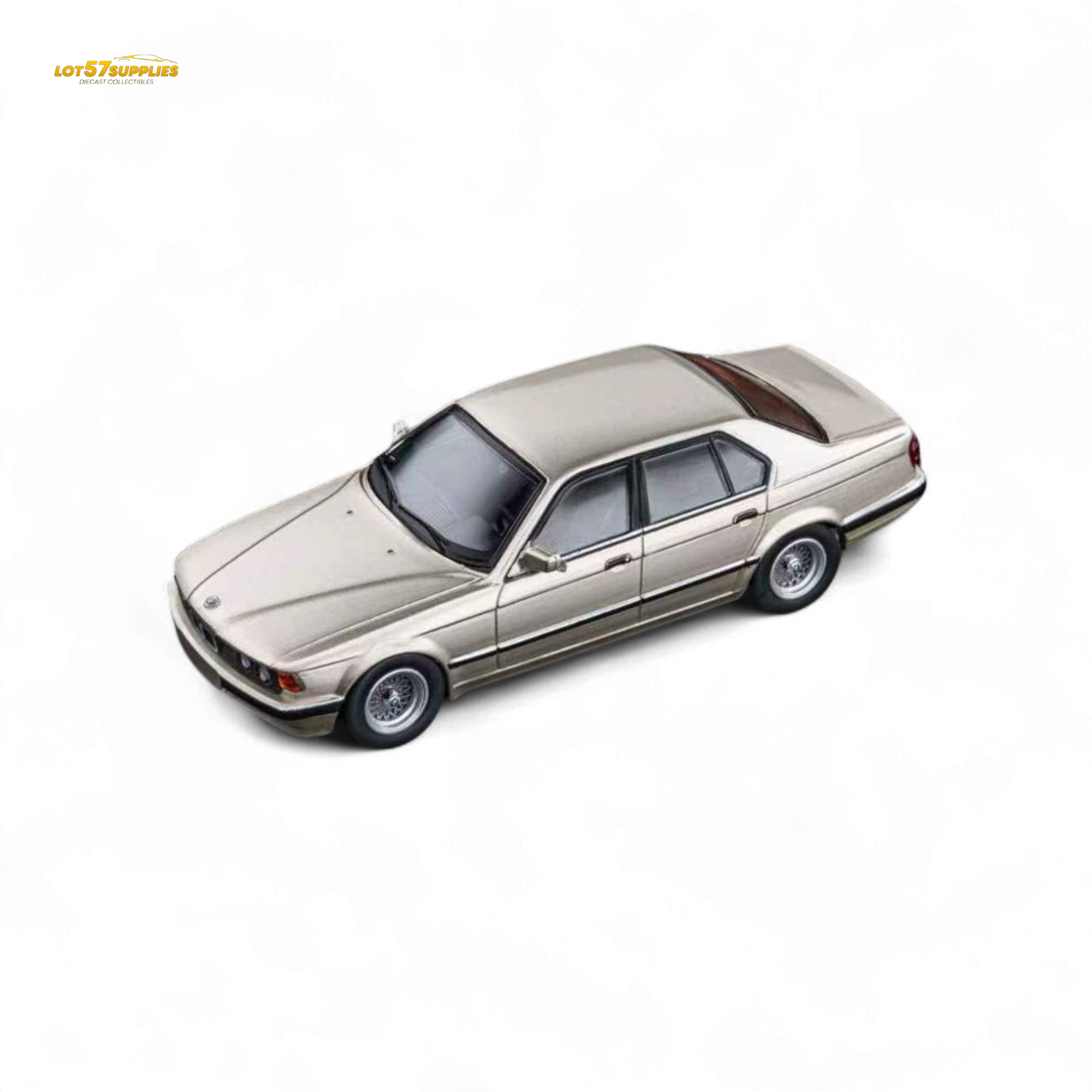 DCM BMW E32 7-Series Sedan Cashmere Beagle Gold 1:64