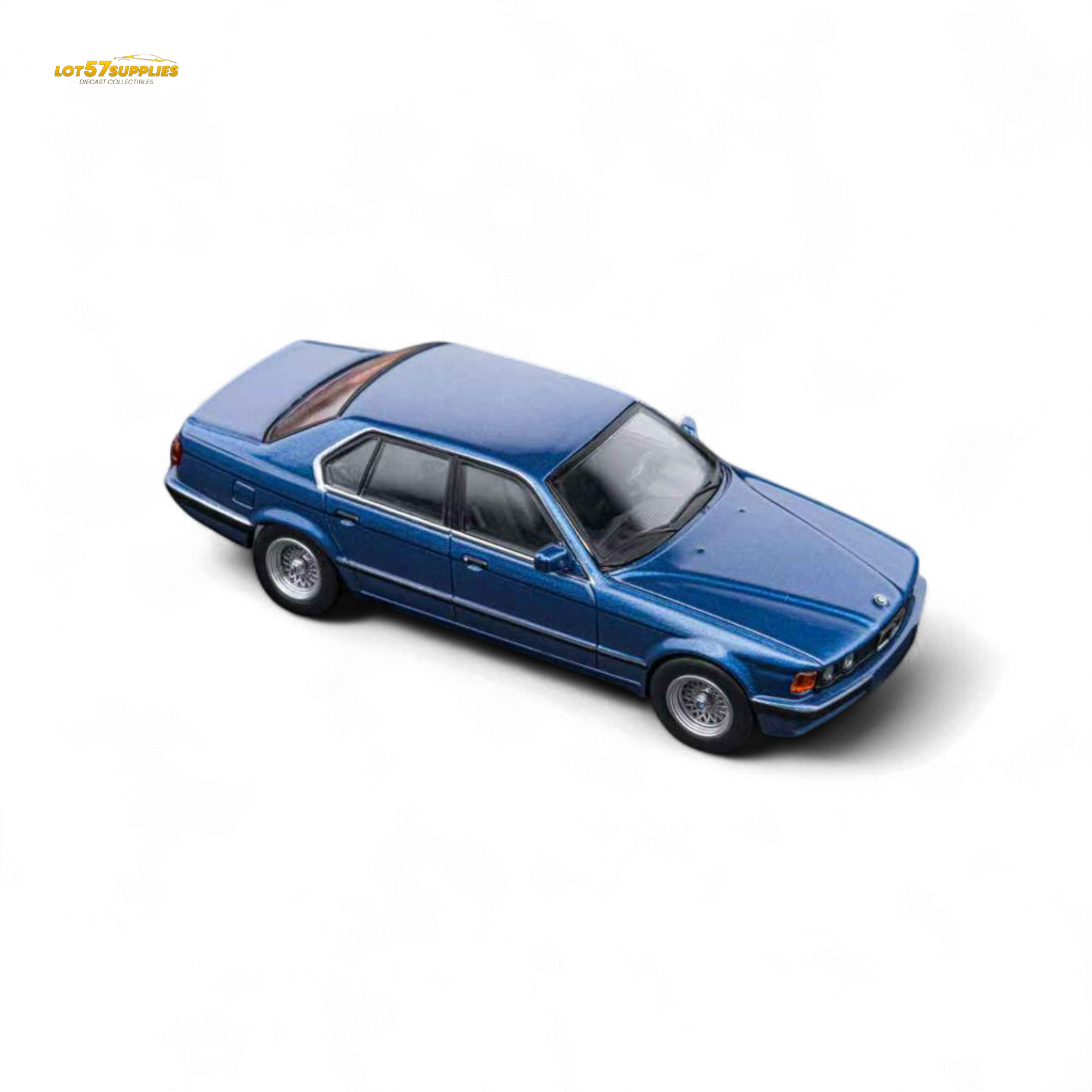 DCM BMW E32 7-Series Sedan Alpina Blue 1:64