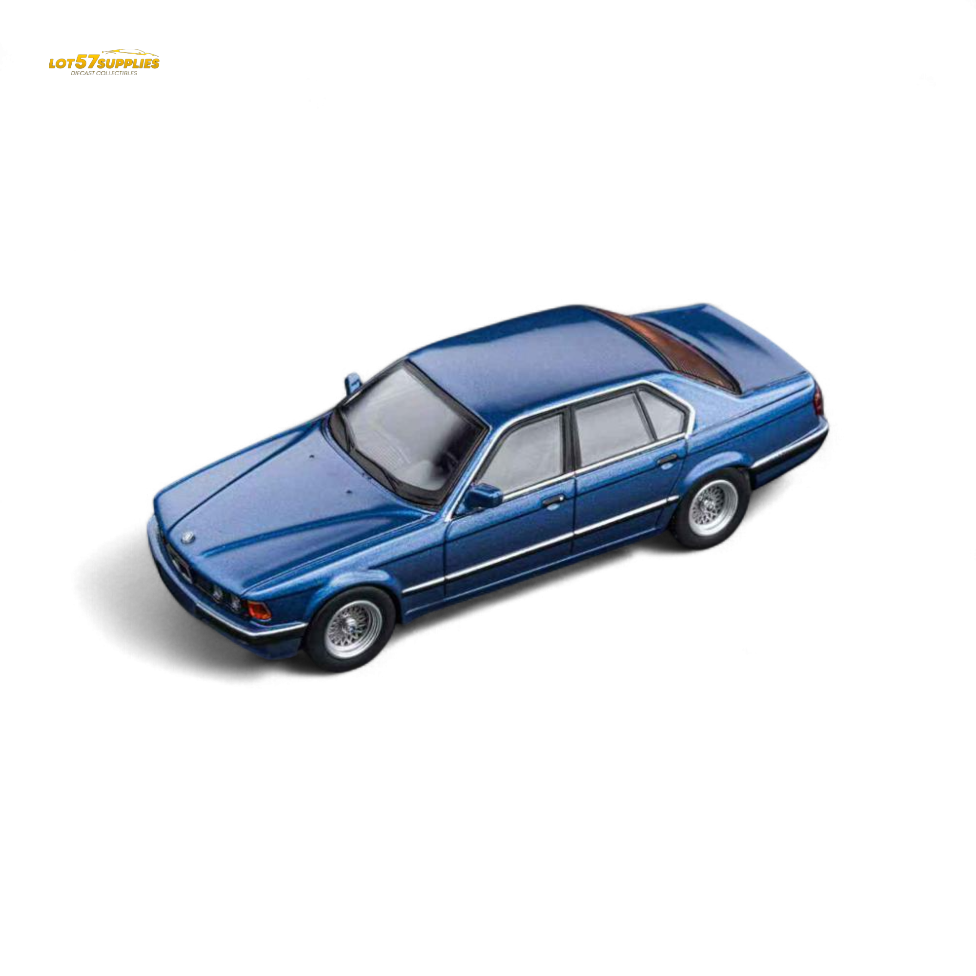 DCM BMW E32 7-Series Sedan Alpina Blue 1:64