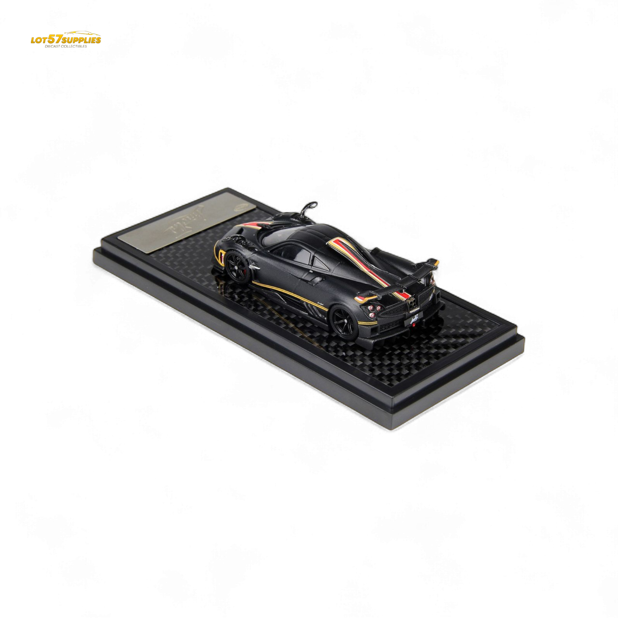 LCD Pagani Imola Matte Black Carbon 1:64