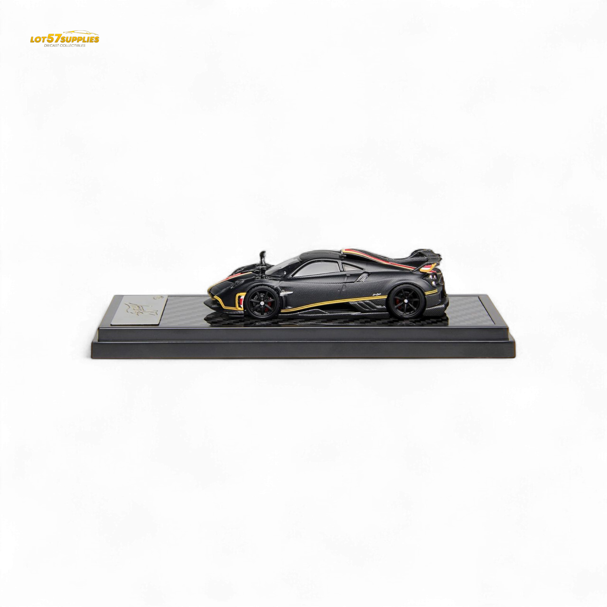 LCD Pagani Imola Matte Black Carbon 1:64