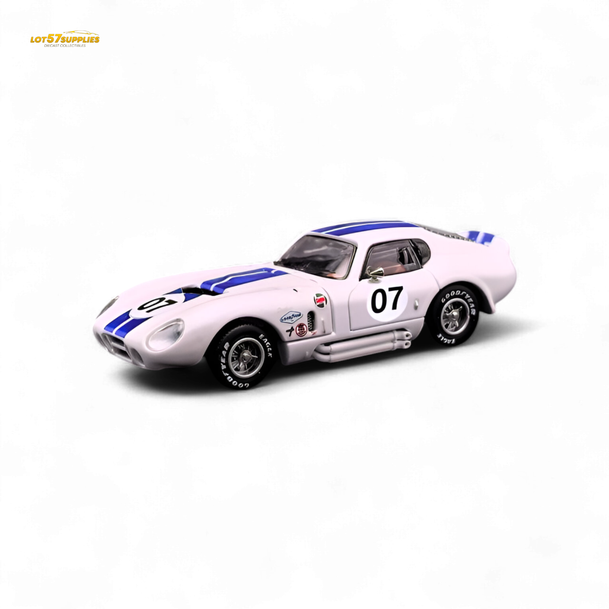 Fine Works64 Shelby Daytona White with Blue Stripes 1:64