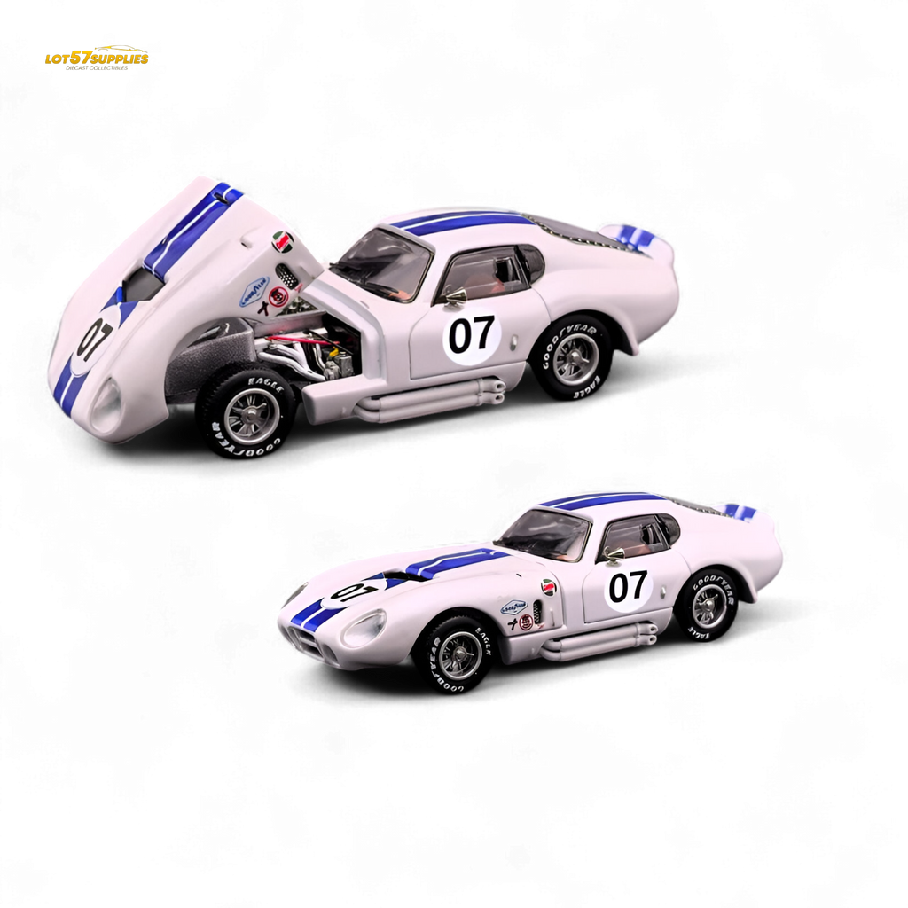 Fine Works64 Shelby Daytona White with Blue Stripes 1:64