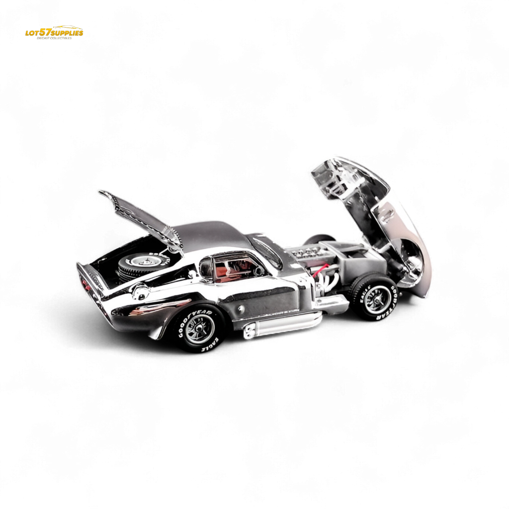 Fine Works64 Shelby Daytona Chrome Silver 1:64