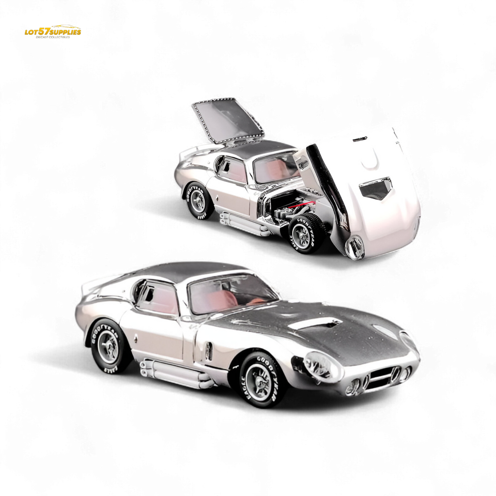 Fine Works64 Shelby Daytona Chrome Silver 1:64