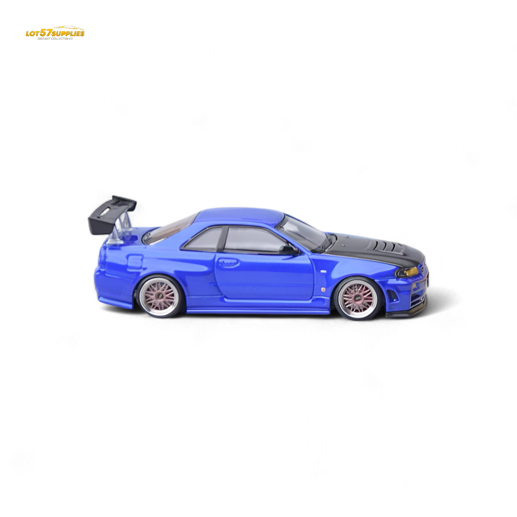 Focal Horizon Skyline GT-R R34 Bayside Blue 1:64