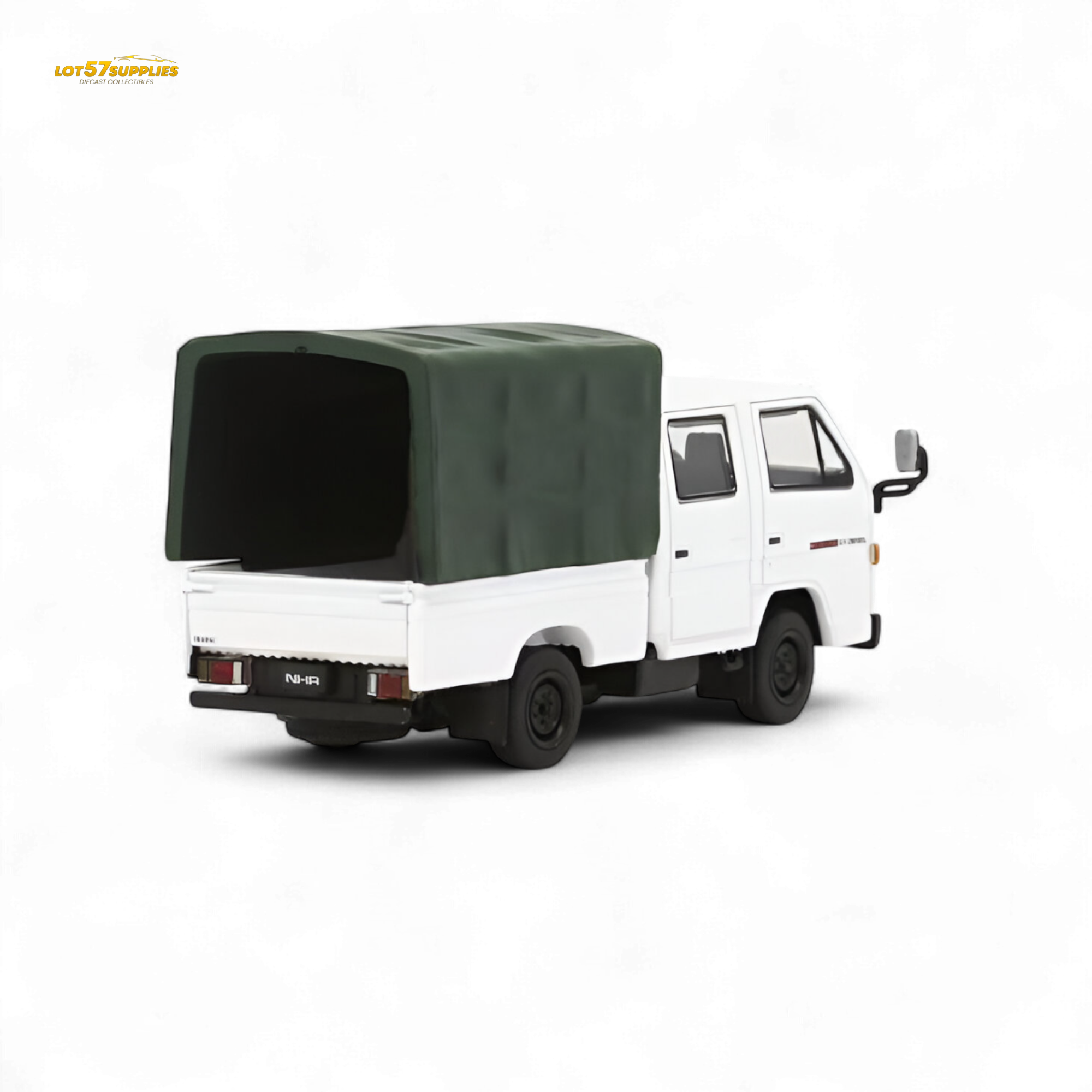 Model 1 Isuzu Covered Truck White 1:64