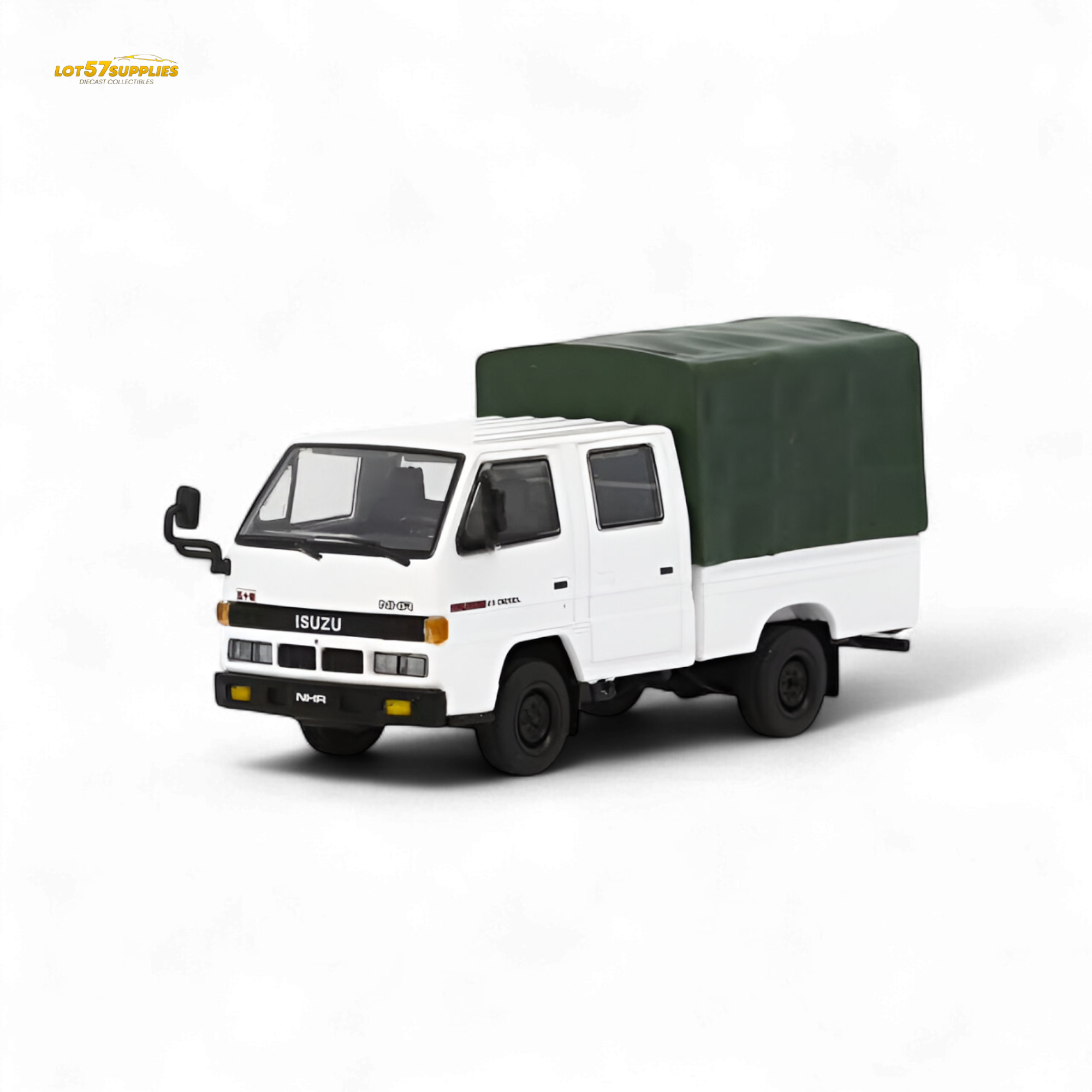 Model 1 Isuzu Covered Truck White 1:64