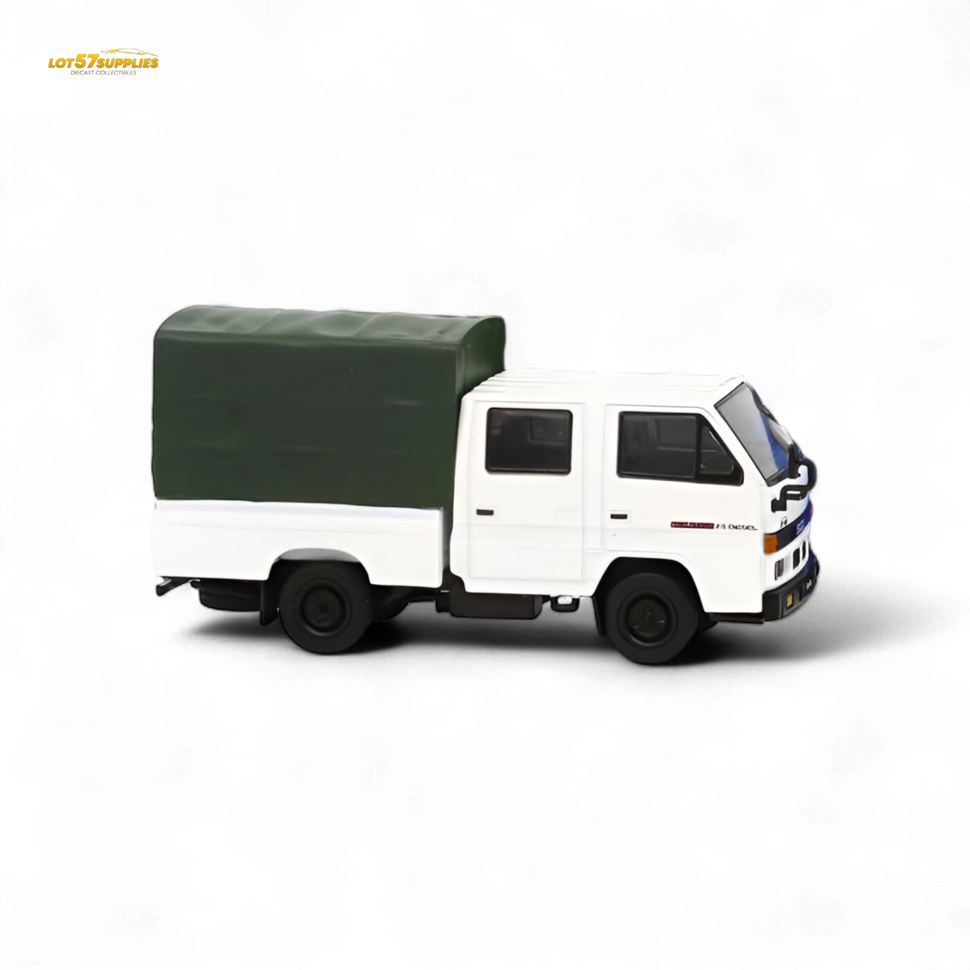 Model 1 Isuzu Covered Truck White 1:64