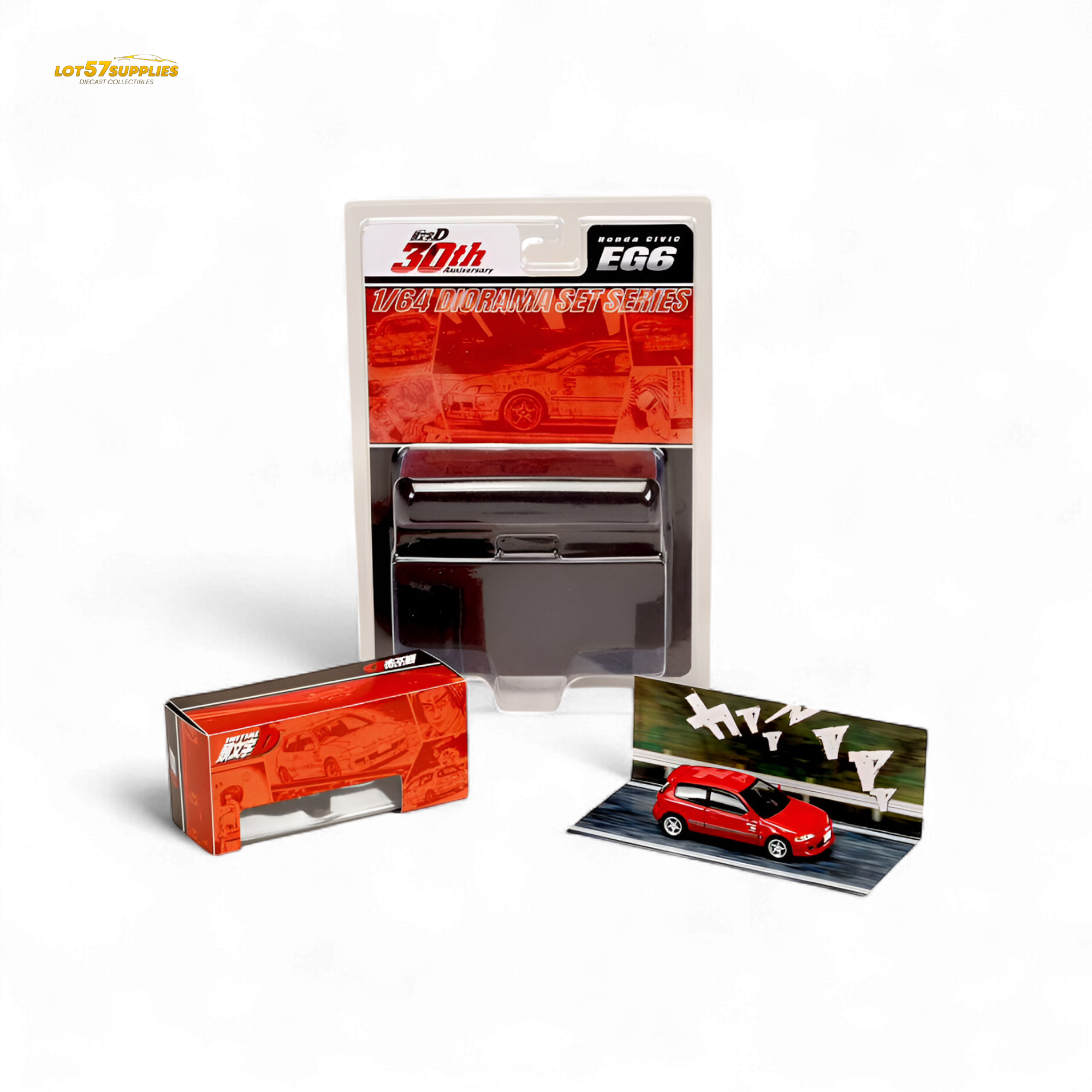 Hobby Japan Honda Civic EG6 Red 1:64